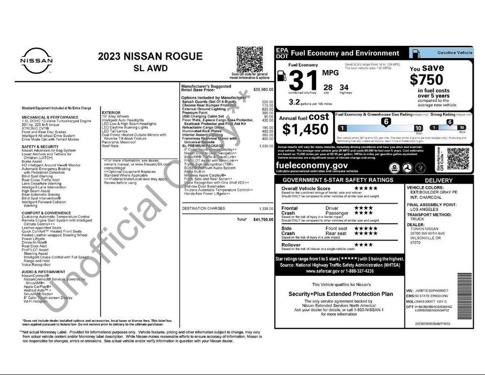 used 2023 Nissan Rogue car, priced at $29,500