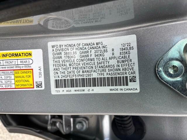 used 2023 Honda Civic car, priced at $23,524