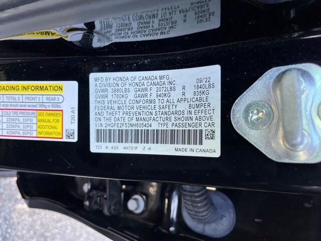 used 2022 Honda Civic car, priced at $22,133