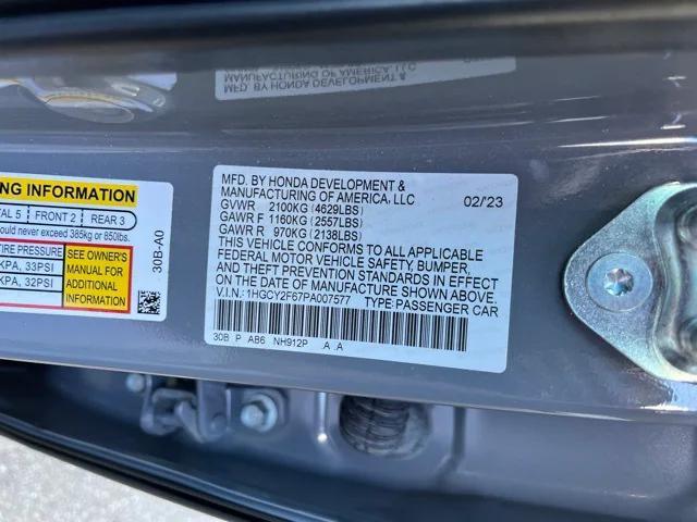 used 2023 Honda Accord Hybrid car, priced at $28,497