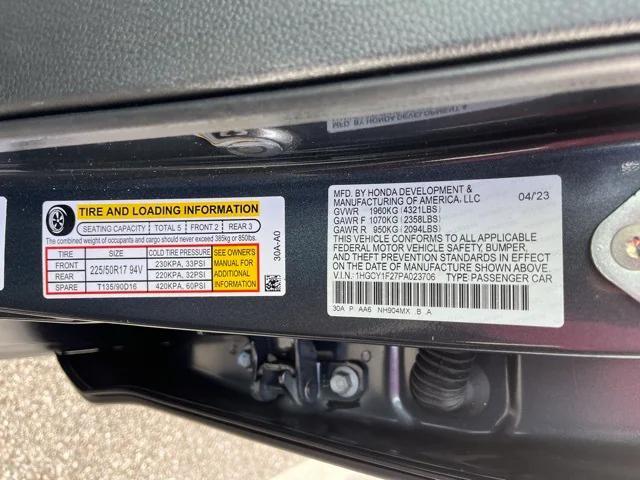 used 2023 Honda Accord car, priced at $23,621