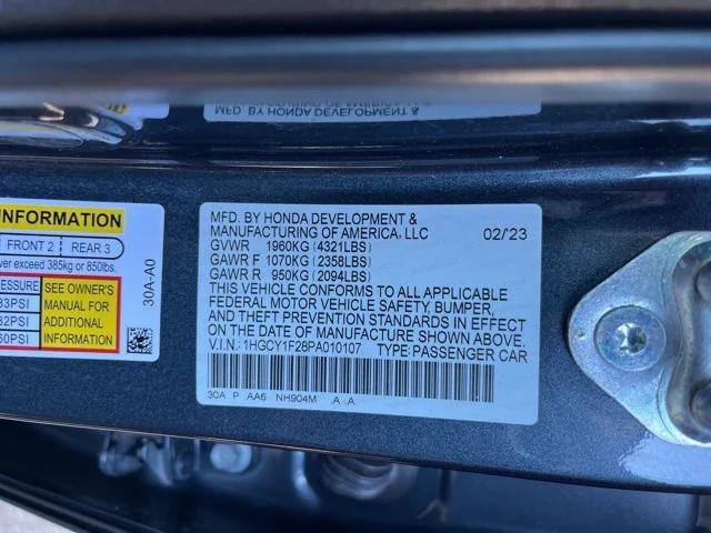 used 2023 Honda Accord car, priced at $22,961