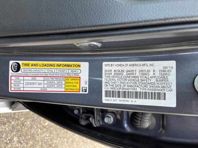 used 2019 Honda Accord Hybrid car, priced at $17,645