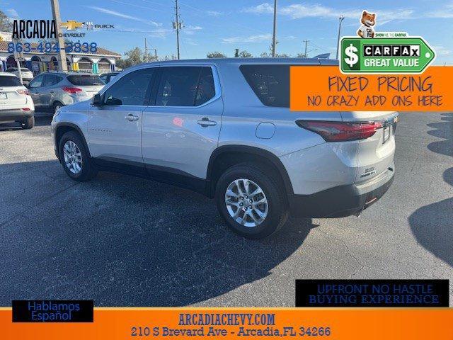 used 2022 Chevrolet Traverse car, priced at $27,484