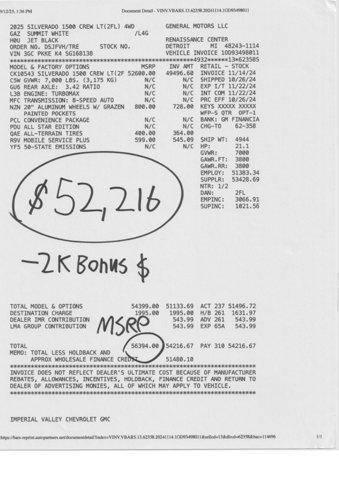 new 2025 Chevrolet Silverado 1500 car, priced at $50,984