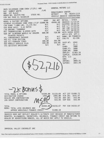 new 2025 Chevrolet Silverado 1500 car, priced at $53,884