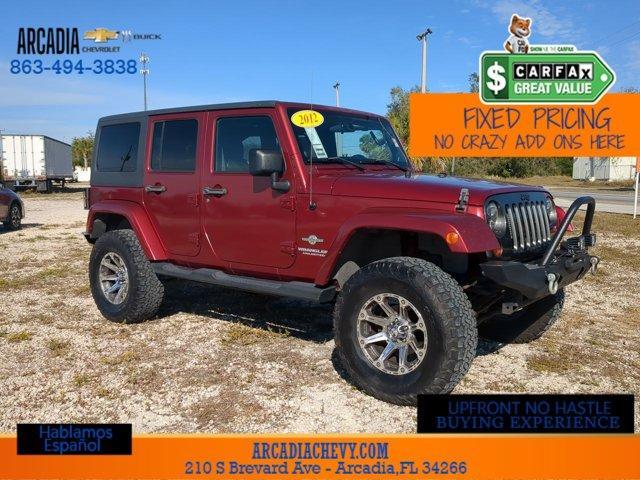 used 2012 Jeep Wrangler Unlimited car, priced at $11,284