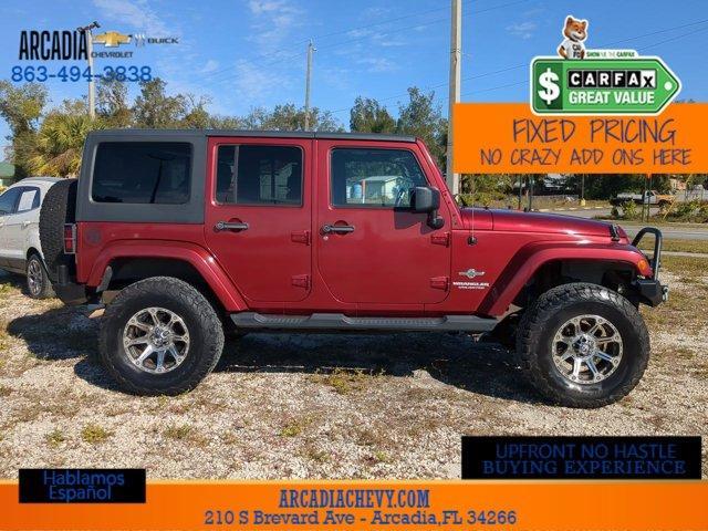 used 2012 Jeep Wrangler Unlimited car, priced at $11,284