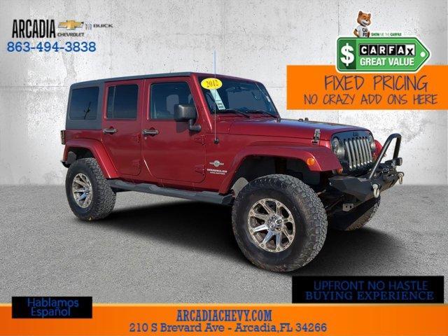 used 2012 Jeep Wrangler Unlimited car, priced at $11,284