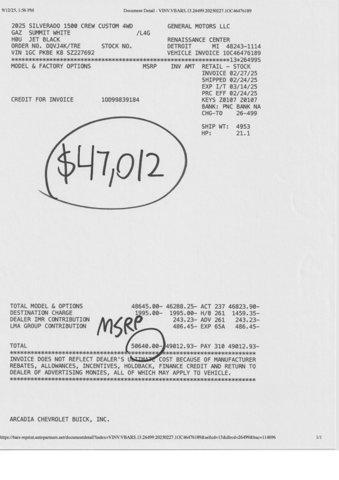 new 2025 Chevrolet Silverado 1500 car, priced at $44,984