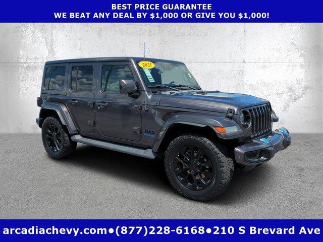 used 2021 Jeep Wrangler Unlimited 4xe car, priced at $27,484
