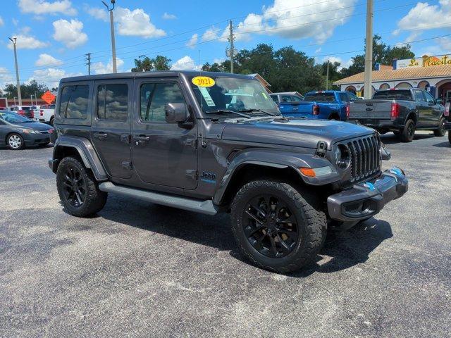 used 2021 Jeep Wrangler Unlimited 4xe car, priced at $27,484