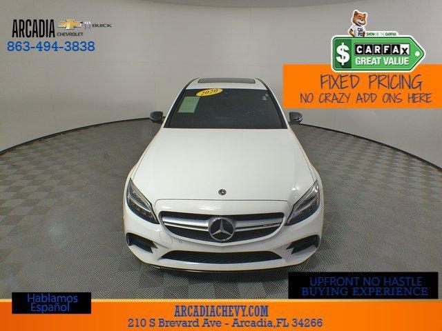 used 2020 Mercedes-Benz AMG C 43 car, priced at $34,884