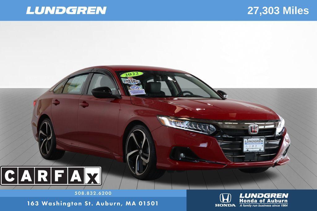 used 2022 Honda Accord car, priced at $29,347