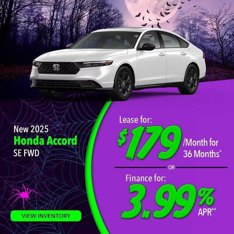 new 2025 Honda Accord car, priced at $31,755