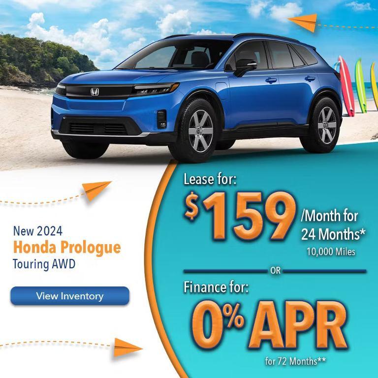 new 2024 Honda Prologue car, priced at $59,295