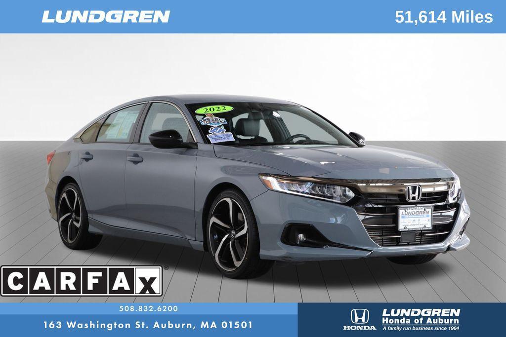 used 2022 Honda Accord car, priced at $24,371