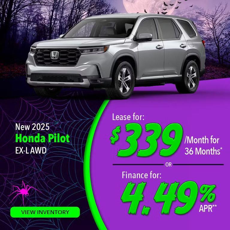 new 2025 Honda Pilot car, priced at $47,095