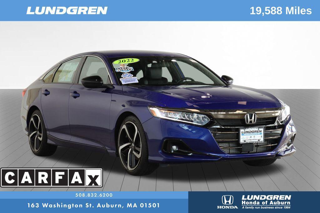 used 2022 Honda Accord car, priced at $27,497