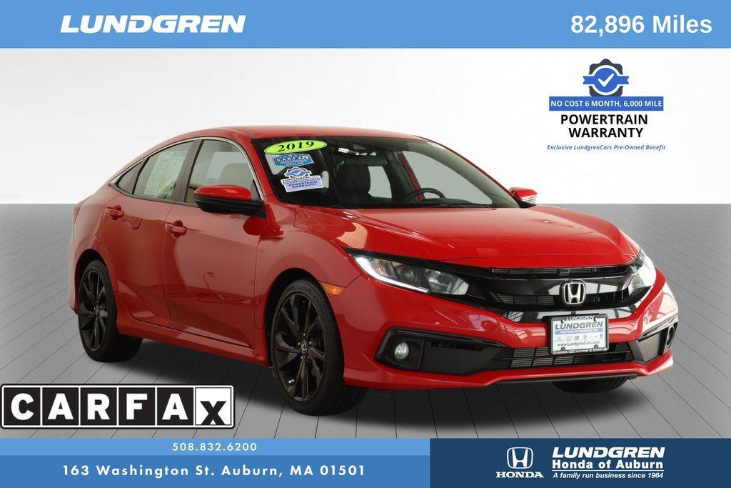 used 2019 Honda Civic car, priced at $19,111