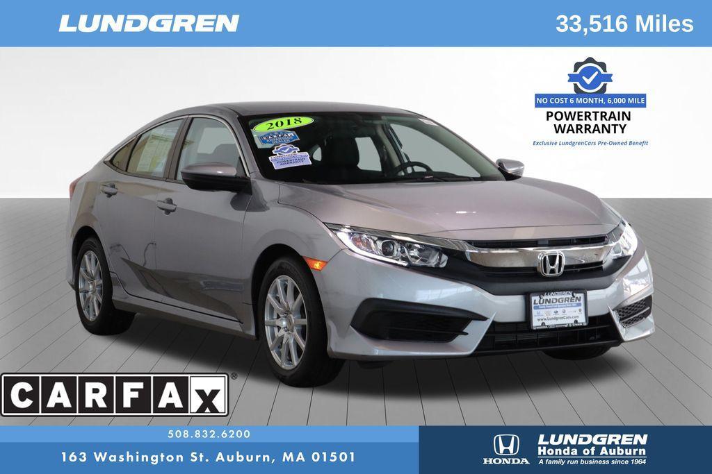 used 2018 Honda Civic car, priced at $19,211