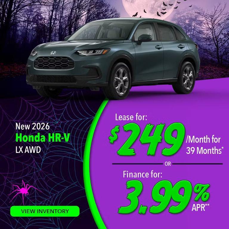 new 2026 Honda HR-V car, priced at $29,150