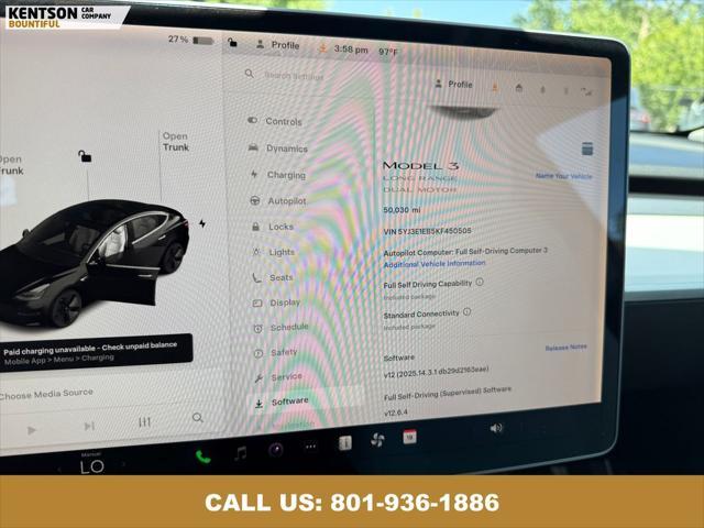 used 2019 Tesla Model 3 car, priced at $24,550
