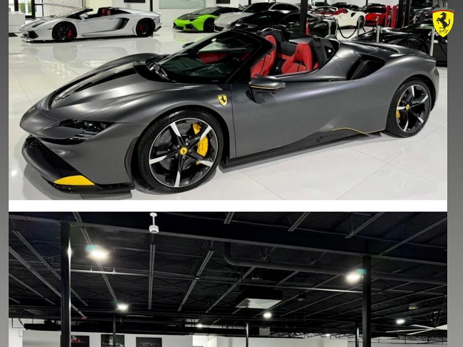 used 2022 Ferrari SF90 Spider car, priced at $592,500