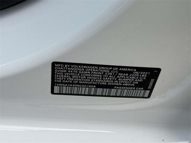 used 2022 Volkswagen Passat car, priced at $17,996