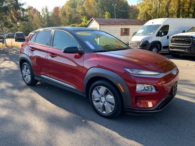 used 2021 Hyundai Kona EV car, priced at $17,876