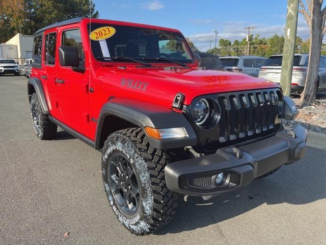 used 2023 Jeep Wrangler car, priced at $37,549