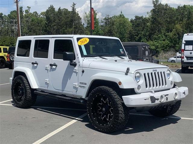 used 2016 Jeep Wrangler Unlimited car, priced at $21,841