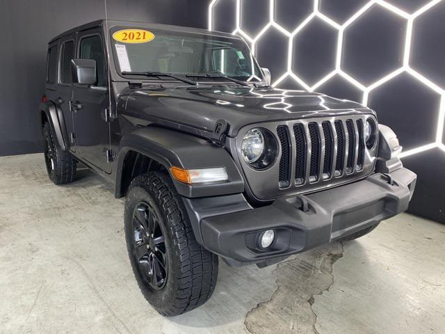 used 2021 Jeep Wrangler Unlimited car, priced at $30,600
