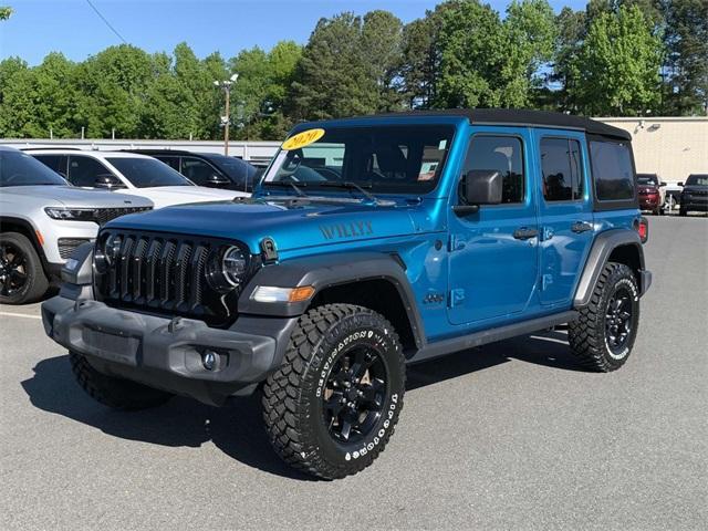 used 2020 Jeep Wrangler Unlimited car, priced at $33,643