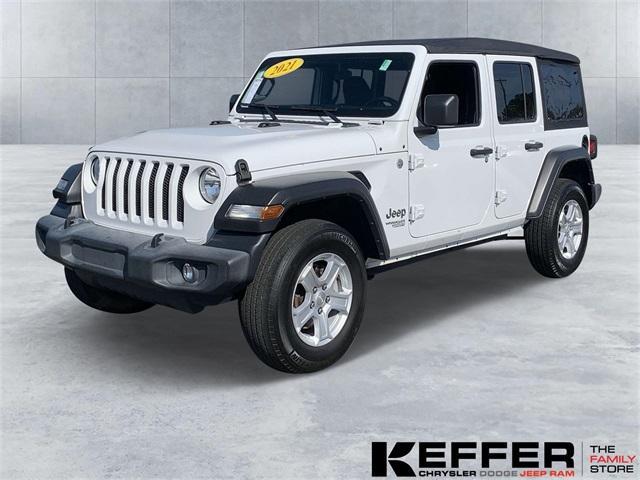 used 2021 Jeep Wrangler Unlimited car, priced at $32,973