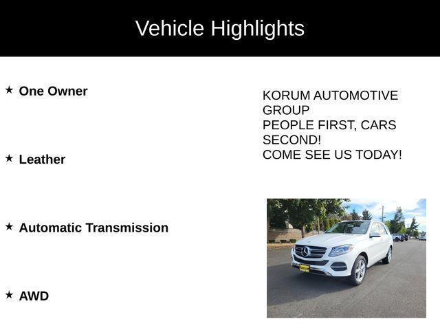 used 2016 Mercedes-Benz GLE-Class car, priced at $18,985