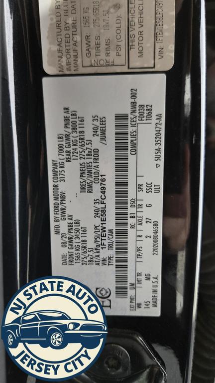 used 2020 Ford F-150 car, priced at $26,607