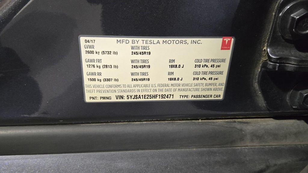 used 2017 Tesla Model S car, priced at $17,797