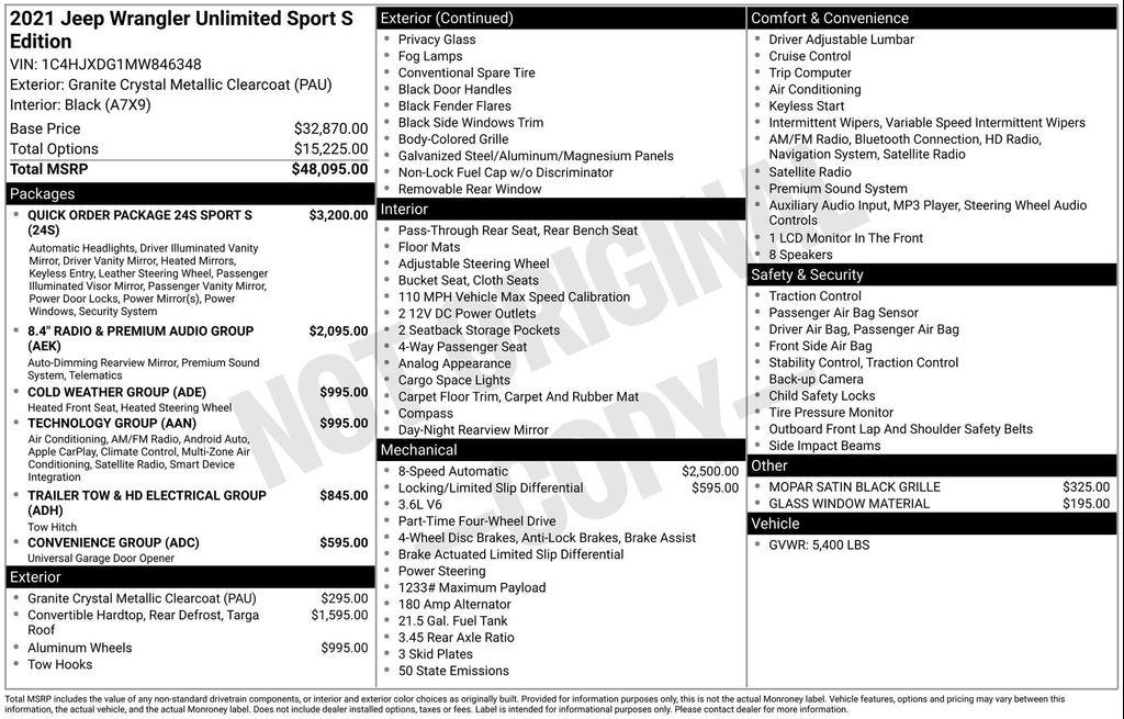 used 2021 Jeep Wrangler Unlimited car
