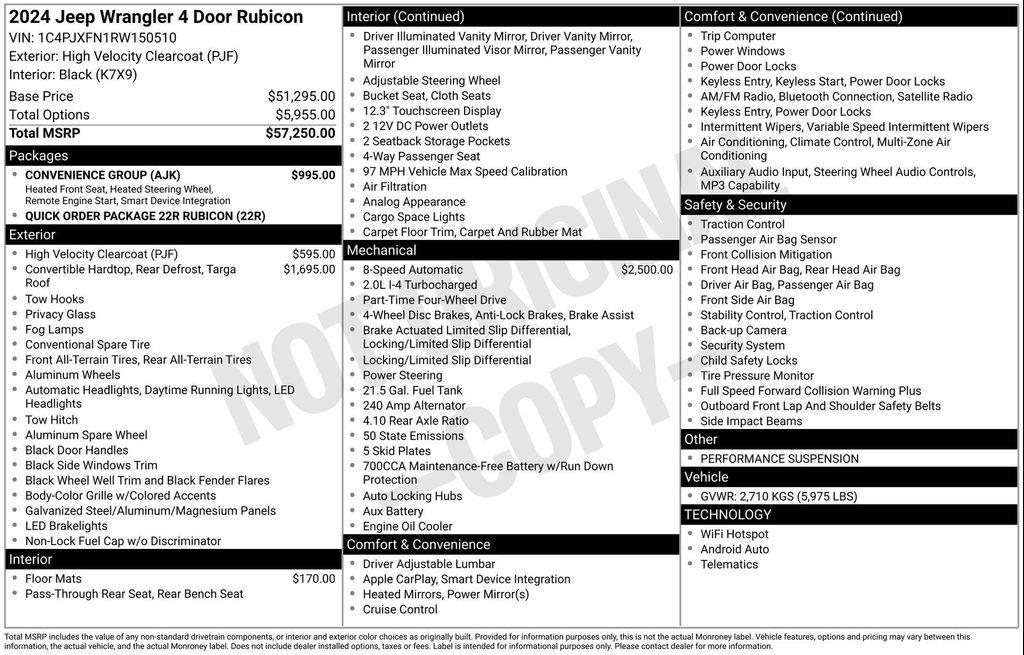 used 2024 Jeep Wrangler car, priced at $35,977