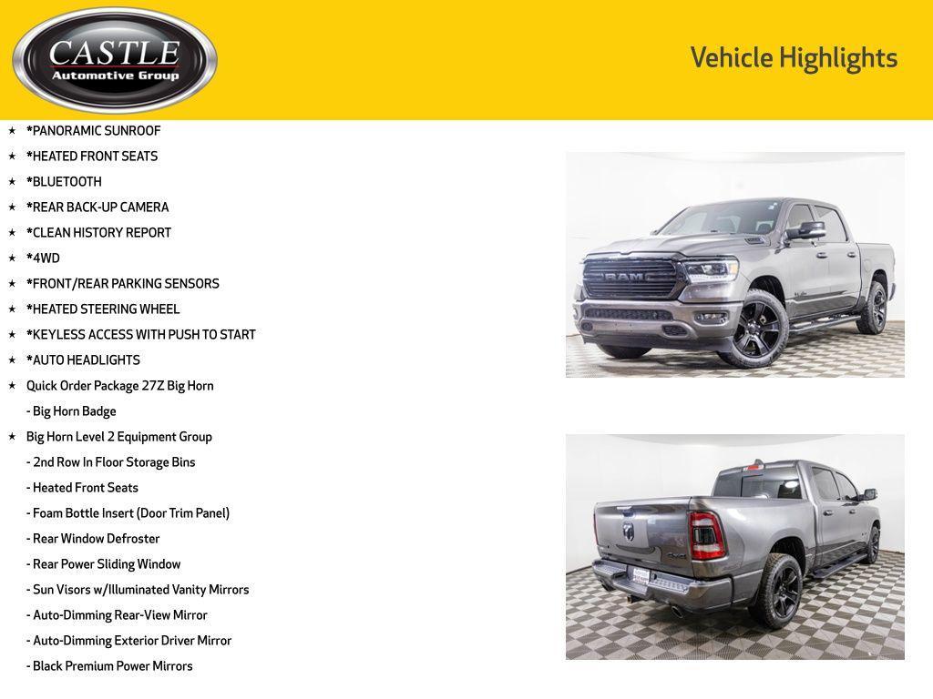 used 2021 Ram 1500 car, priced at $30,477