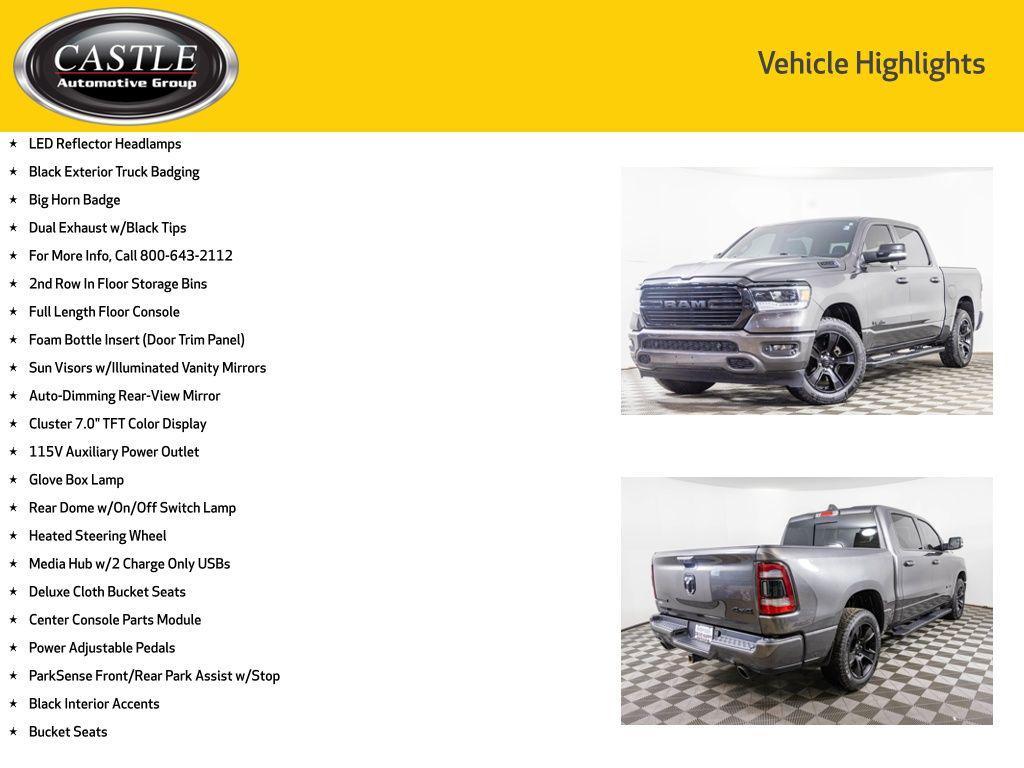 used 2021 Ram 1500 car, priced at $30,477