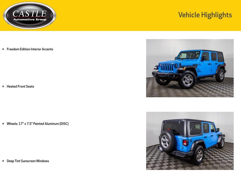 used 2021 Jeep Wrangler Unlimited car, priced at $23,977