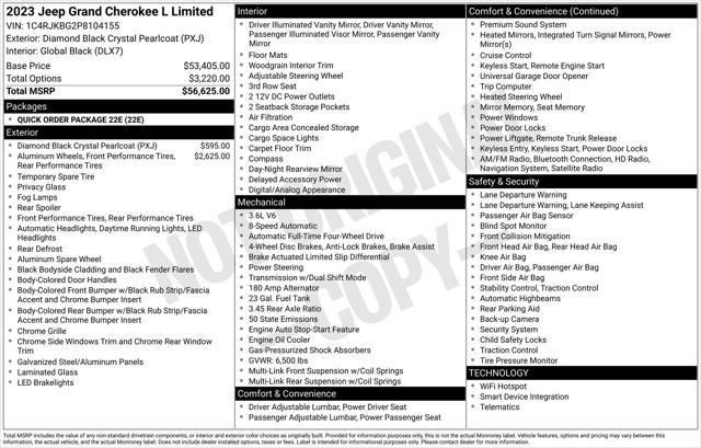 used 2023 Jeep Grand Cherokee L car, priced at $35,277