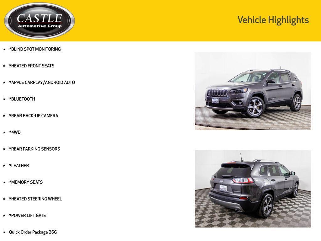 used 2019 Jeep Cherokee car, priced at $12,277