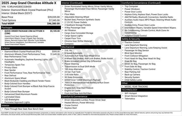 new 2025 Jeep Grand Cherokee car, priced at $41,355