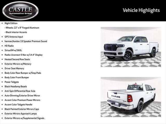 new 2025 Ram 1500 car, priced at $62,506