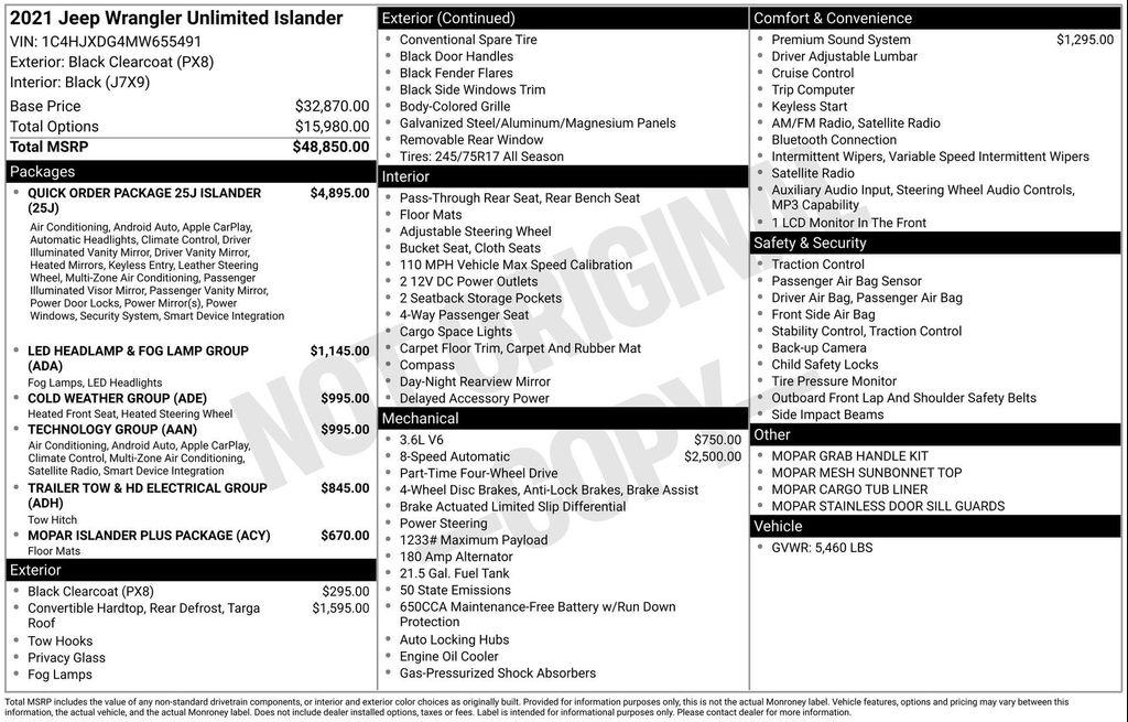used 2021 Jeep Wrangler Unlimited car, priced at $29,777