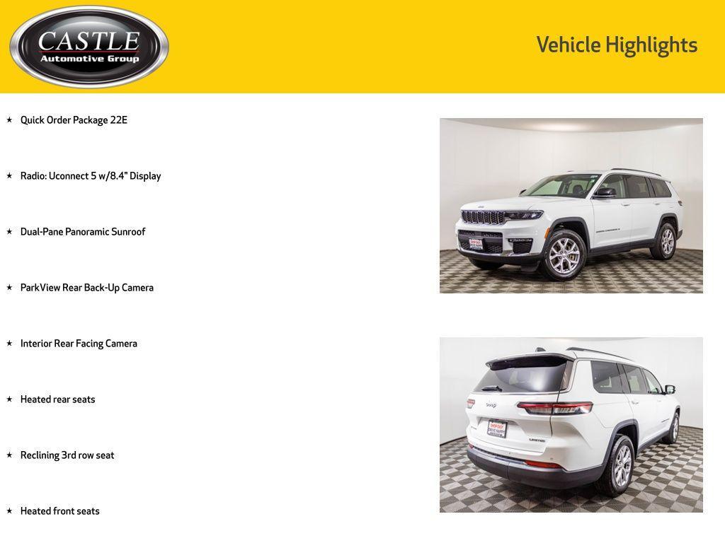 used 2022 Jeep Grand Cherokee L car, priced at $32,877