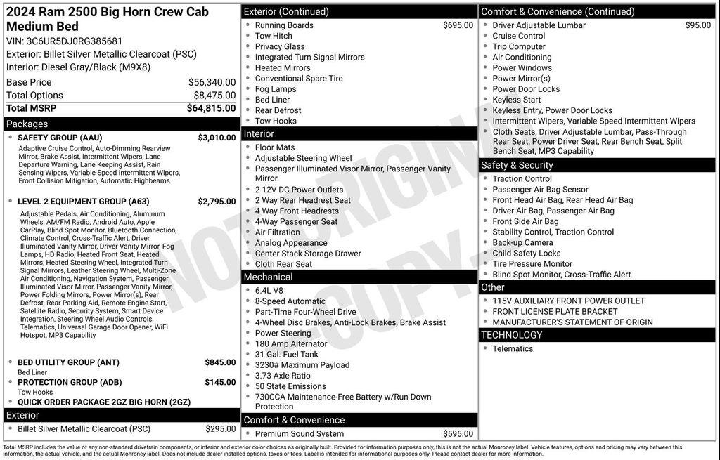 used 2024 Ram 2500 car, priced at $44,977